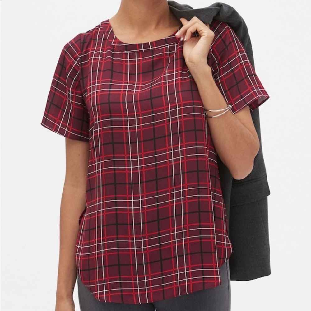 Banana Republic Hi-Low Hem Crew-Neck Top size small new with tags